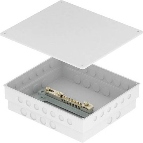 OBO Bettermann Potentialausgleichsschiene in Silber, L x B: 250 x 67 mm - Bild 1