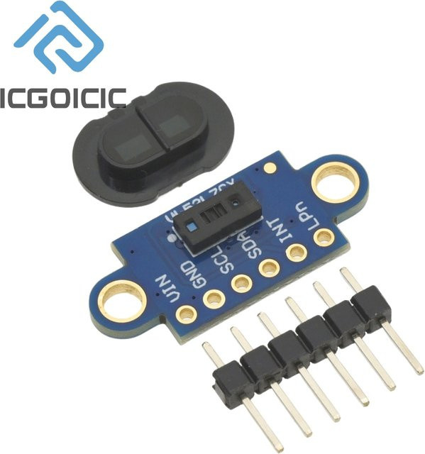 VL53L7CX 8x8 Multi-Zone Time-of-Flight Sensor ICGOICIC 64-Punkt-ToF-Abstandsmodul mit I2C für Robotik und Gestensteuerung in Blau - Bild 1