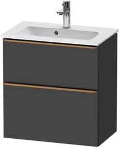 Duravit Waschtischunterschrank D-Neo Compact, beige/grau matt, wandhängend, B: 61 cm, T: 37,2 cm, H: 62,5 cm - Bild 1
