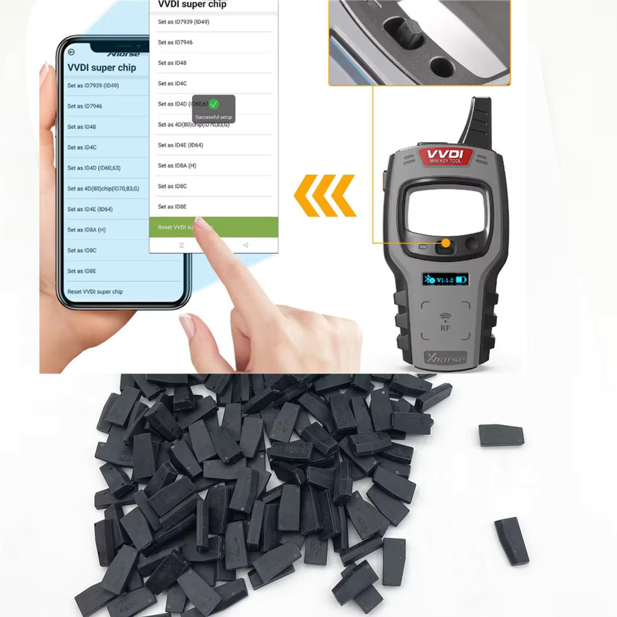 VVDI Super Chip XT27 Transponder für ID46 ID40 ID43 ID4D ID8C ID8A T3 ID47 Transponder in Schwarz für VVDI2 und VVDI Schlüssel Werkzeuge - Bild 3