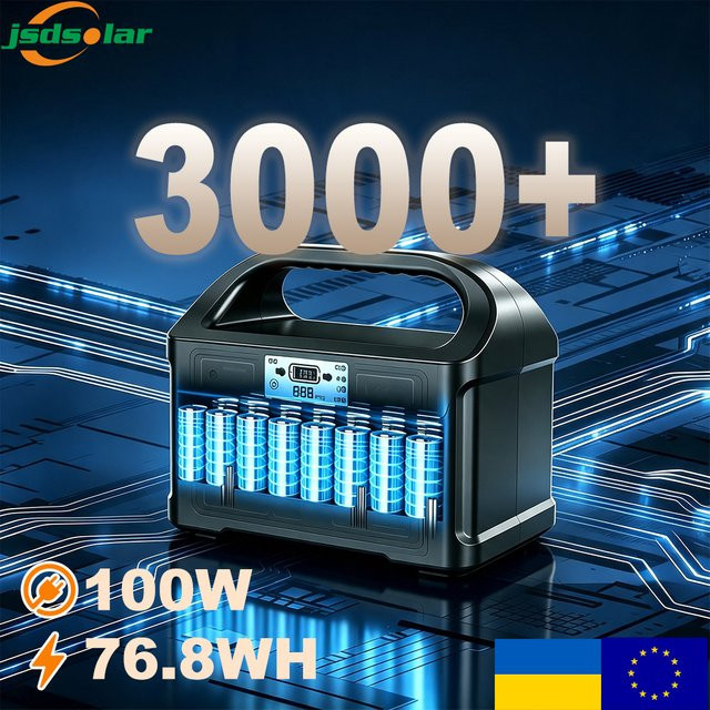 Gaiaray 100W Powerstation Tragbarer Generator mit 76,8Wh Akku-Pack und Reiner Sinuswelle für Camping und Notfälle - Bild 1