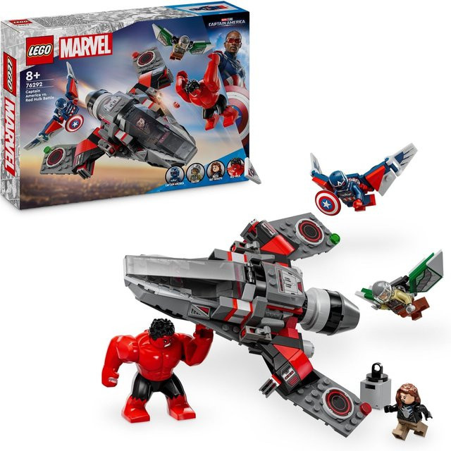 LEGO Marvel Showdown zwischen Captain America und Red Hulk ab 8 Jahren - Bild 1