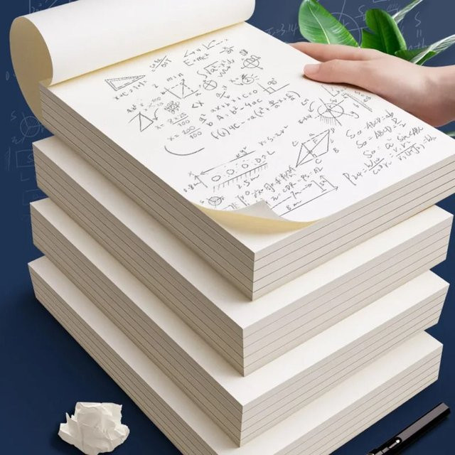40 oder 100 Blatt leeres Entwurfspapier in Beige, A4 oder B5, blankes Kunstdruckpapier und Malzubehör zur Augenschonung - Bild 1