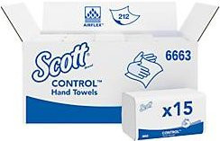 Scott Control Interfold Papierhandtücher weiß, 15 Packungen à 212 Stück, insgesamt 3180 Tücher - Bild 2