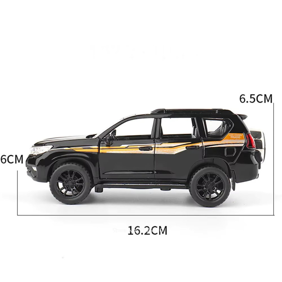 RMZ city Tundra Prado Diecast Auto, 1:32, Metall, mit Licht und Sound - Bild 2