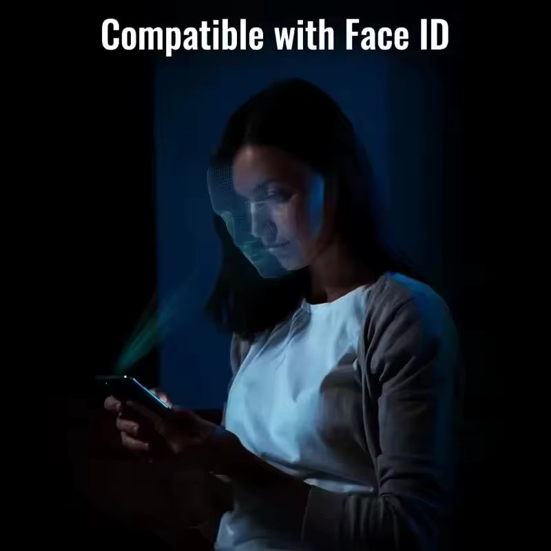 PJPK Anti-Peeping-Hartfolie für iPhone 17 16 15 14 13 12 11 Pro Max Mini Plus XR XS, transparent - Bild 5