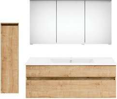 Get2You Badmöbel-Set twenty one, 4-teilig, Waschbecken, braun, B/H/T: 122 x 1,5 x 51 cm - Bild 1