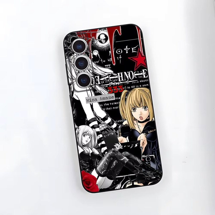 D-Death Note Soft Cover Handyhülle für Samsung S25 Plus, S20 Plus, S22 Ultra, S23 FE, S21 Plus, S21 Ultra in Schwarz und Multicolour - Bild 2