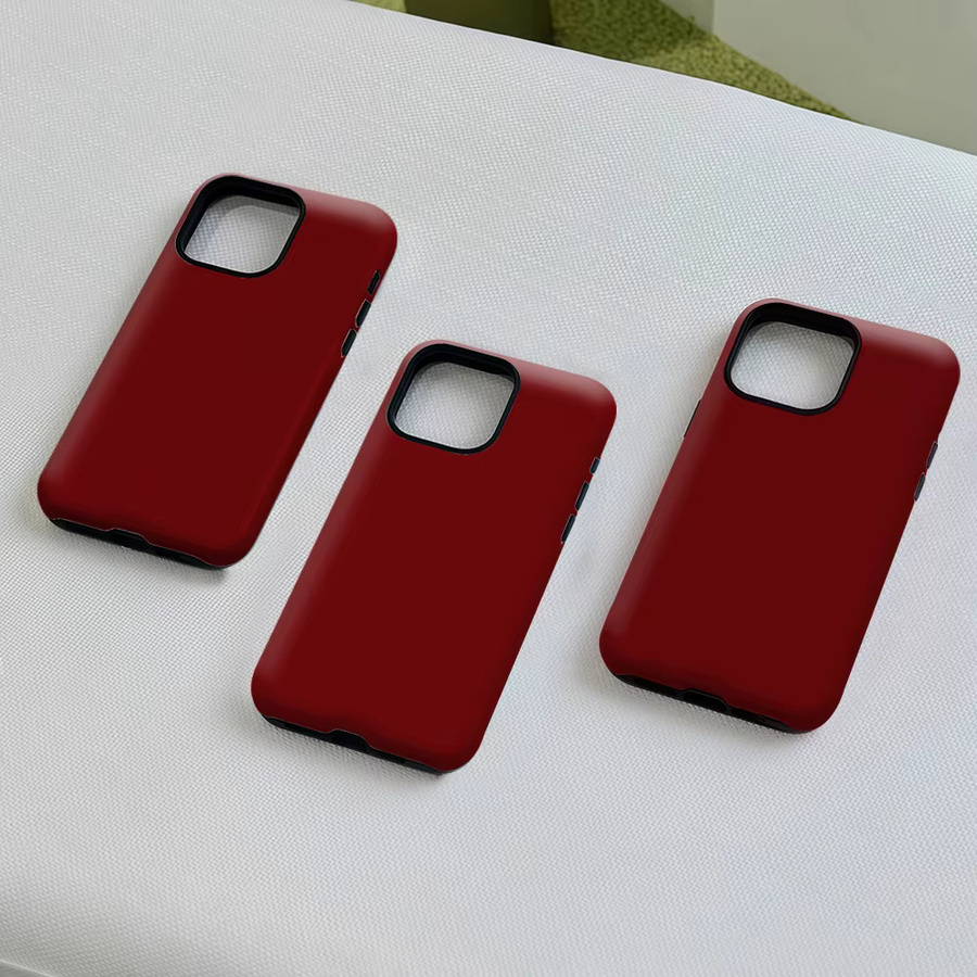 Potdemiel Aurea Case Matte Bumper MagSafe kompatible iPhone Hülle in Tiefem Weinrot - Bild 5