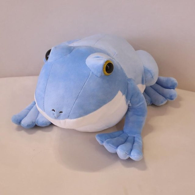 Kidsly Springender Frosch Stofftier, Grün Blau, Plüsch / Textil - Bild 1