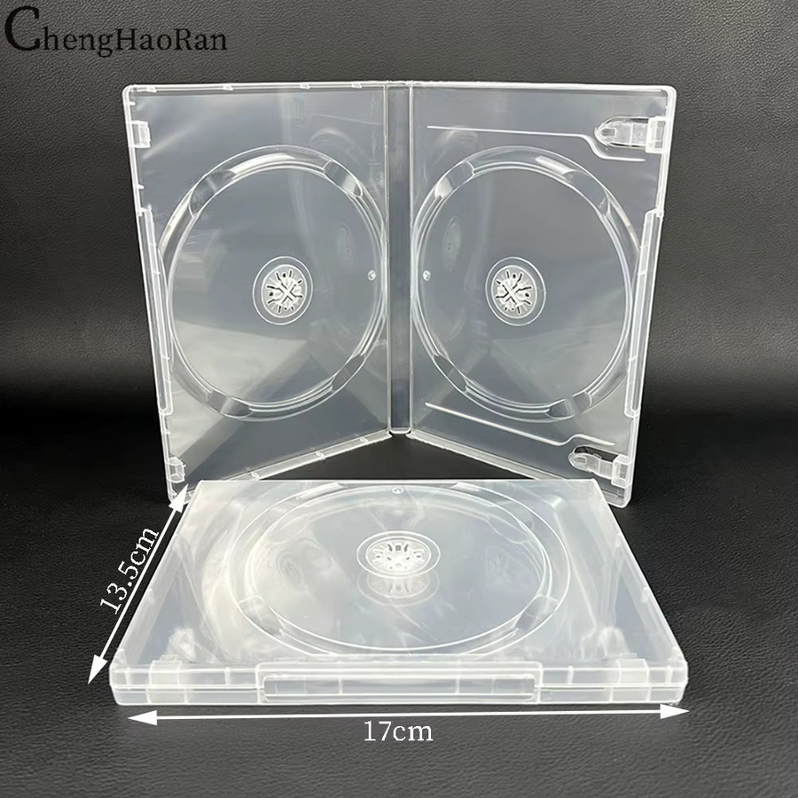 Cheng Haoran Transparente Kunststoff-Aufbewahrungsbox für CD und DVD als Einzelscheiben- oder Doppelscheiben-Gehäuse - Bild 2