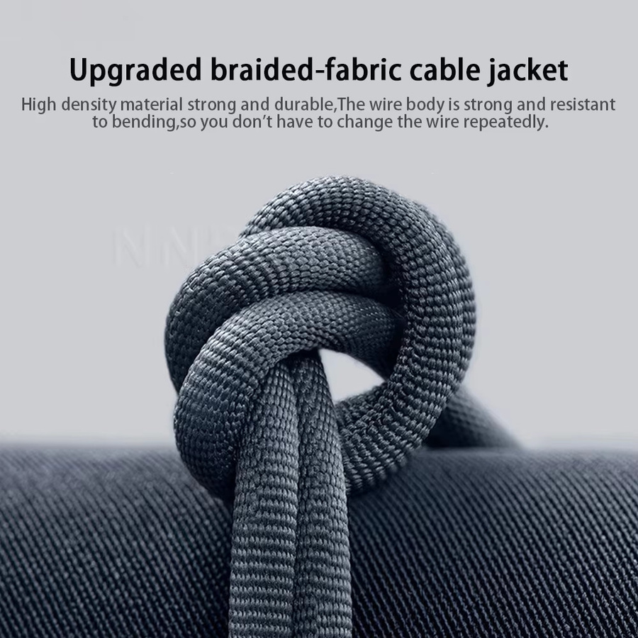 NNBILI USB-C auf USB-C Schnellladekabel mit 100W PD, 5A Type-C Kabel in Schwarz - Bild 4