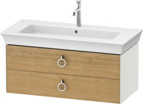 Duravit Waschtischunterschrank White Tulip ohne Aufsatz in Mattweiß B: 98,4 cm, H: 41 cm, T: 45,8 cm - Bild 1