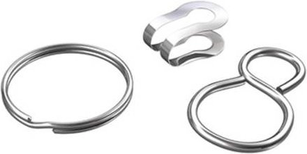 Dörner + Helmer 4810184 Set Zubehör für Kugelketten aus vernickeltem Messing, 10 Stück - Bild 1
