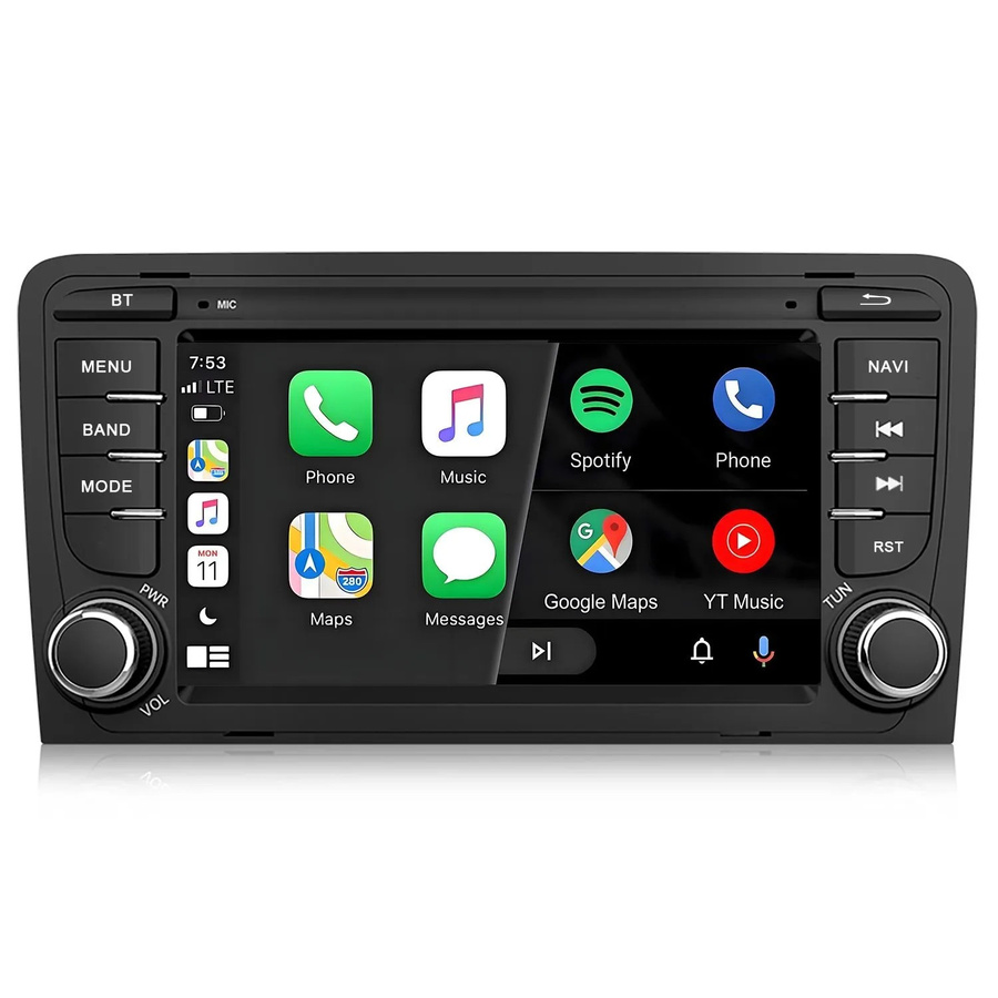 Junsun Autoradio für Audi S3 8p 2006-2012 mit Bluetooth in Schwarz - Bild 2