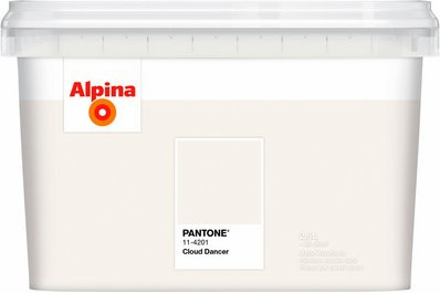 Alpina Pantone Wandfarbe Cloud Dancer Weiß, matt, 2,5 l - Bild 1