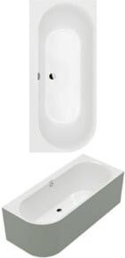 Villeroy & Boch Rechteck-Badewanne Oberon aus Acryl, weiß, B/T/H: 183 x 80 x 62 cm - Bild 1