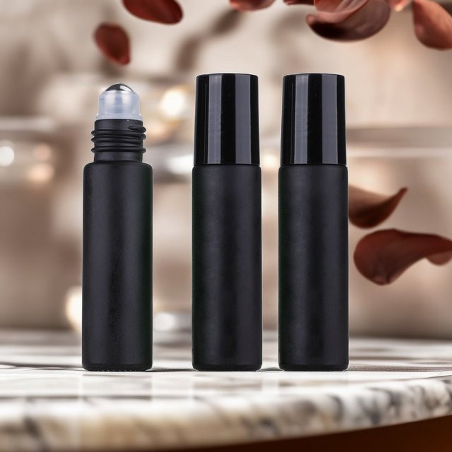 StarDu Packing Roll-on-Flaschen für ätherische Öle, 3 Stück, 10 ml, Schwarz, Unisex - Bild 1