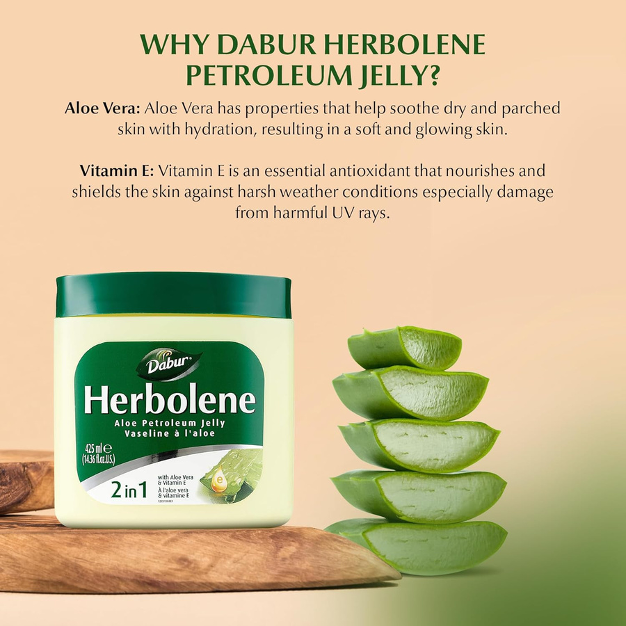 Dabur Herbolene Aloe Vera Balsam, 115 ml, Unisex - Bild 3