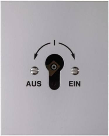Hager Schlüsselschalter WDE4416 IP44 Weiß Einbau Ausführung - Bild 1