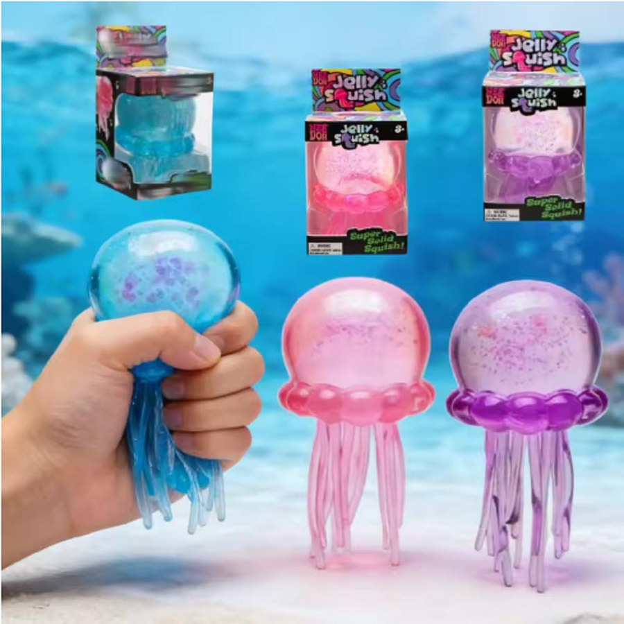 Topmix Qualle Squishy, Weich Stressabbau Spielzeug, Niedlich Entspannend Kneten Sensorisches Spielzeug - Bild 3