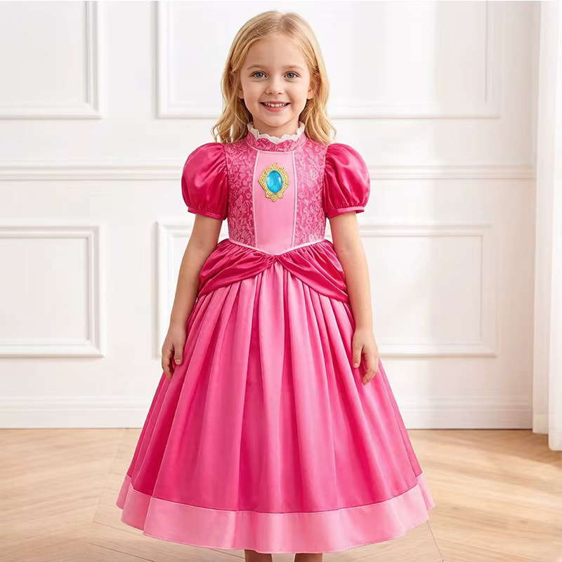 Disney Super Mario Prinzessin Peach Kostüm-Set, Rosa/Pink - Bild 2