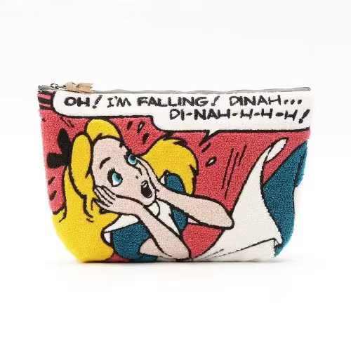 Bandai Cartoon-Meerjungfrau Alice Plüsch-Kosmetiktasche, Stickerei-Muster - Bild 2