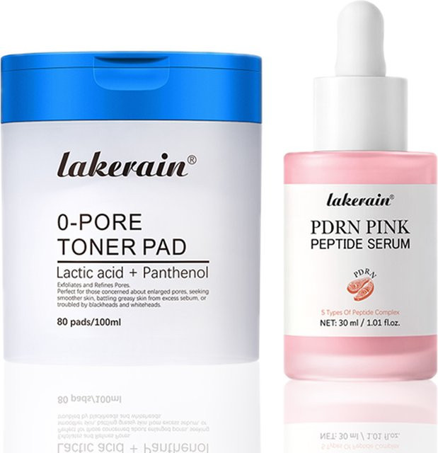 Lakerain Hautpflegeset, Serum und Moisturizer, Peptide, Unisex - Bild 1