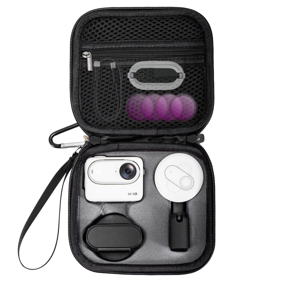 STARTRC Tragbare Aufbewahrungstasche für Insta360 Go3 und Go 3S, spritzwassergeschützt und stoßfest, Grau - Bild 5