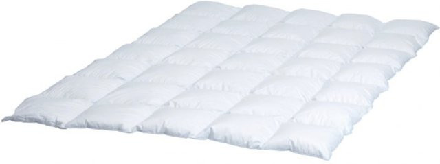 Ganzjahresbett SANSIBAR in Weiß aus Mikrofaser und Baumwolle, B/T/H: 155 x 220 cm - Bild 1