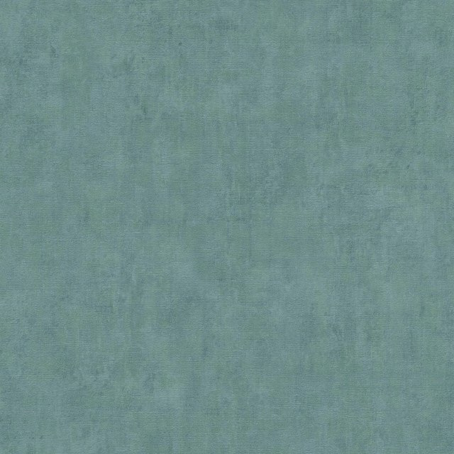 Profhome Tapete Uni Matt Blau Grün Petrol Non-Woven B/H: 0,53 m x 10,05 m - Bild 1