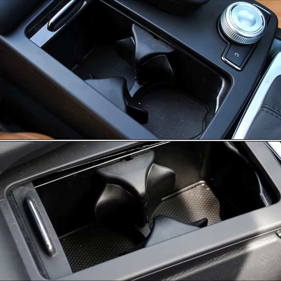 Getränkehalter für die Mittelarmlehne in Schwarz für Mercedes Benz C/E W204 W212 W207 - Bild 5