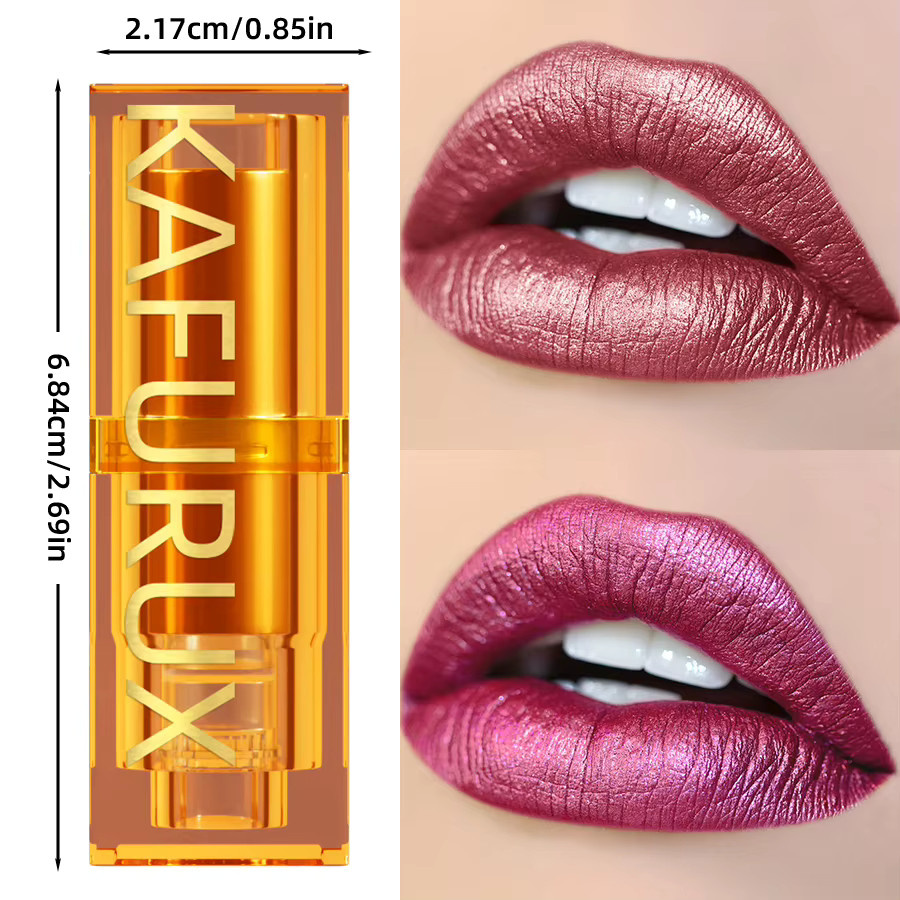 KAFURUX Lippenstift, Metallic, Matte, Damen - Bild 3