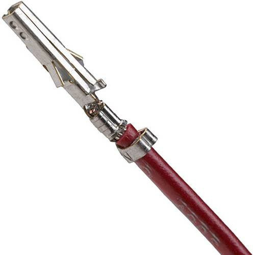 Molex Crimpkontakt mit Litze 79758-0013 in Rot und Silber - Bild 1