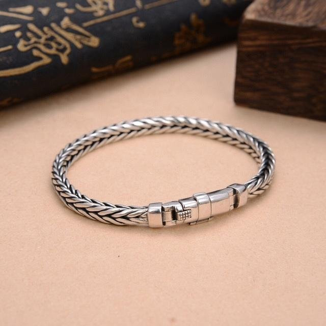 Bolzen-Kiel-Armband, Kupferlegierung, Silber, 22 cm, Unisex - Bild 1