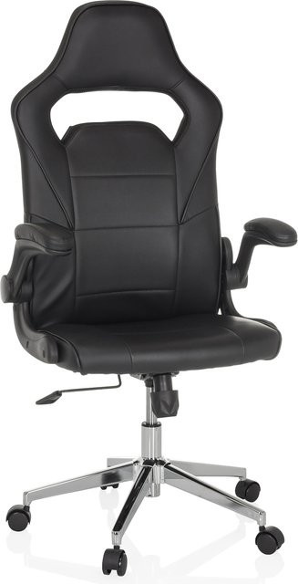MyBuero Gamingstuhl GAME SPORT PRO in Schwarz aus Kunstleder mit abklappbaren Armlehnen - Bild 1