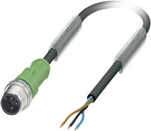 Phoenix Contact 1668014 Sensor-Aktor-Steckverbinder M12 Stecker gerade Schwarz 3-polig 1,50 m - Bild 1
