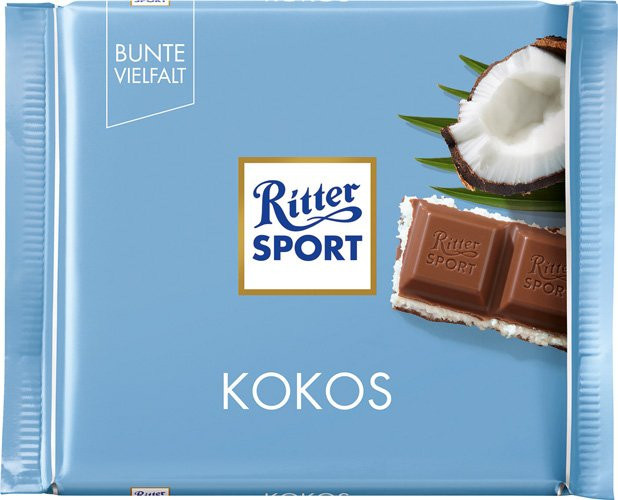 RITTER SPORT Bunte Vielfalt Kokos Schokoladentafel 100 g - Bild 1