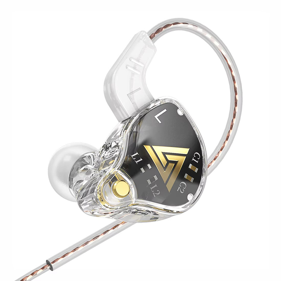 Qkz In-Ear-Ohrhörer mit 3,5mm Klinkenanschluss, HiFi-Bass und Geräuschunterdrückung, Schwarz - Bild 3