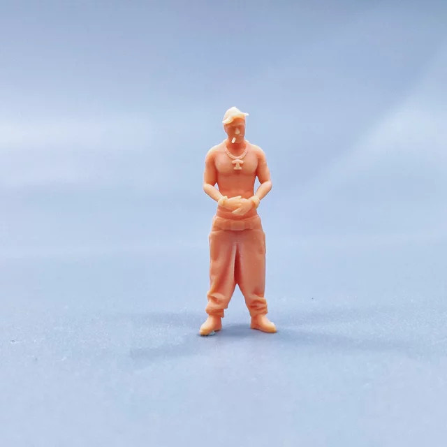 EHCMODEL 2Pac Rap Sänger Hip Hop Szene Miniaturen, Harz, Einzelfigur - Bild 1