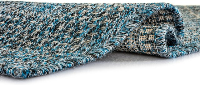 Peyer Syntex 1 Brücke Rayon Teppich Blau Multicolour B: 80 cm, L: 150 cm - Bild 1