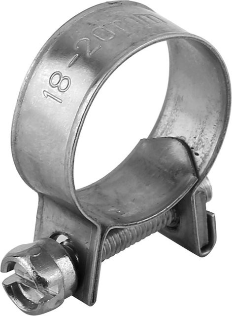 10 Stück CosyHome Schlauchschellen aus Edelstahl in Silber für Kraftstoffleitungsrohre von 6 mm bis 20 mm - Bild 1
