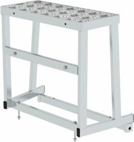 MUNK Modulares Arbeitspodest-Erweiterungsmodul 2 aus Aluminium in Silber - Bild 1