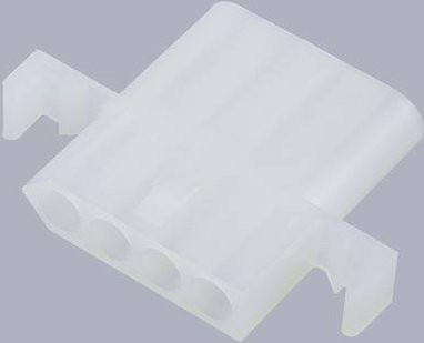 Molex Stiftgehäuse-Kabel 4-polig in Weiß - Bild 1