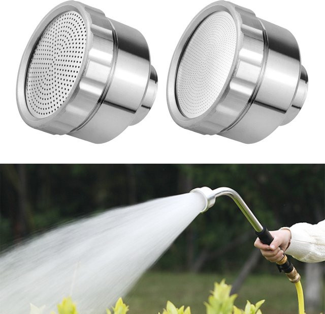 Vibratite Bewässerungssprinklerkopf mit 2000/400 Mesh und Schnellanschluss aus Edelstahl in Silber - Bild 1