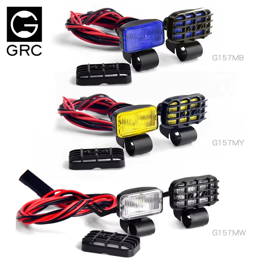GRC Spotlight-Sonde, rechteckiger Lampenschirm, gelb, für 1/10 RC-Autos - Bild 2