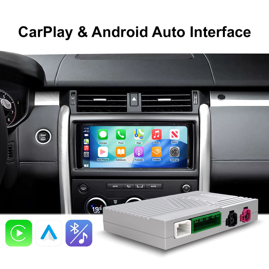 LEXXSON OEM Bildschirm-Upgrade Decoder-Box mit kabellosem CarPlay und Android Auto Nachrüstungsset für Land Rover, Jaguar, Ranger Rover und Discovery 5, XFL - Bild 2