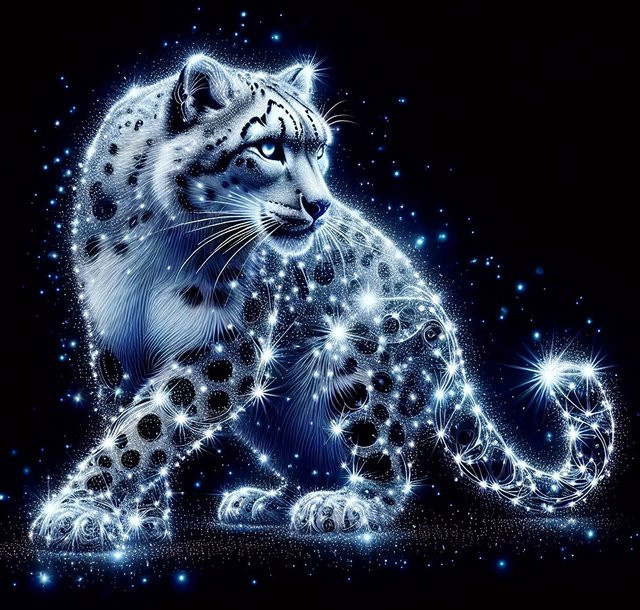 EverShine 5D-Diamantgemälde Leopard DIY-Mosaik-Set für Erwachsene mit runden Steinen, B/B/H: 20 x 20 x 20 cm - Bild 1