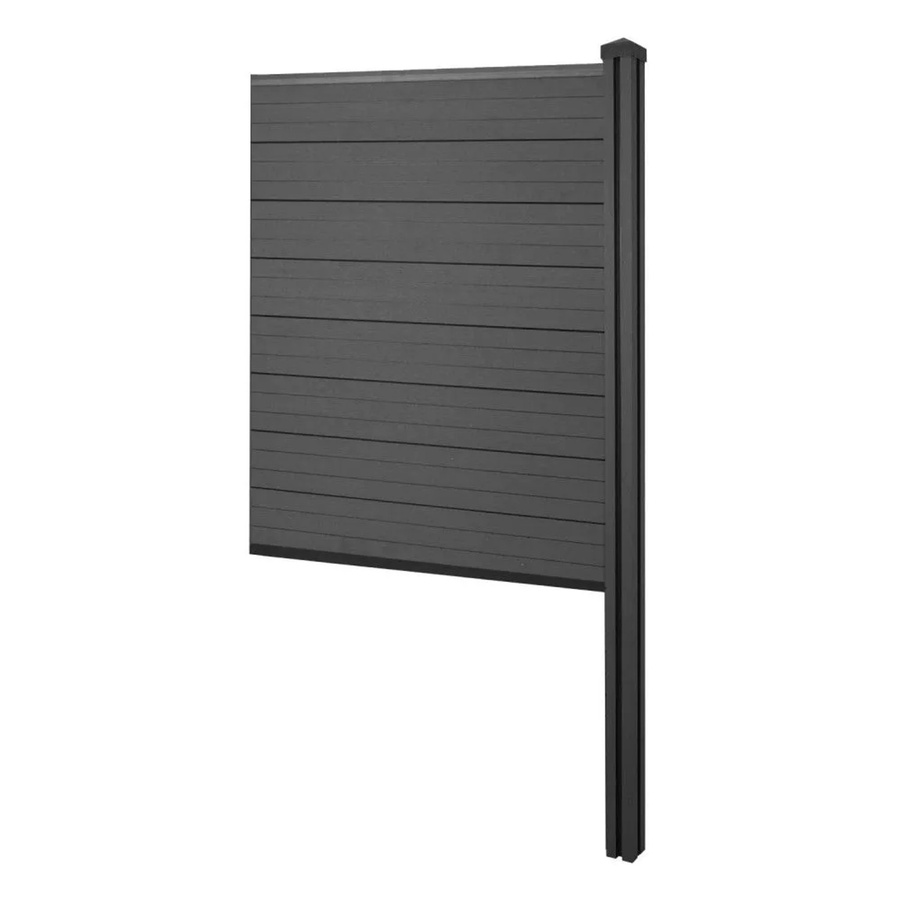MCW WPC-Sichtschutz Savoie Erweiterungselement schmal, Anthrazit, Breite: 98 cm - Bild 2