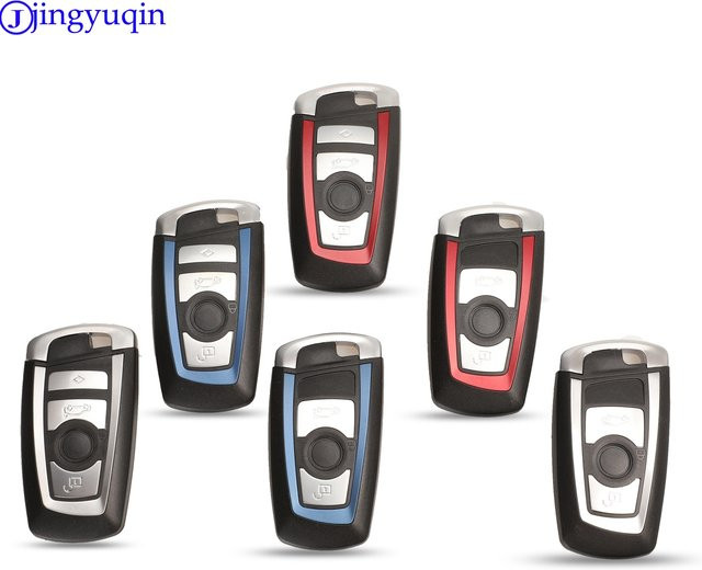 Jingyuqin Smart Remote Key Shell Fall Fob für BMW F CAS4 5er und 7er Serie in Schwarz - Bild 1